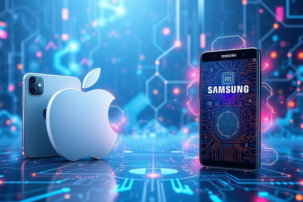 هوش مصنوعی در دستگاه های اپل و سامسونگ